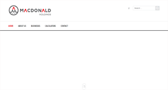 Desktop Screenshot of macdonaldholdings.com